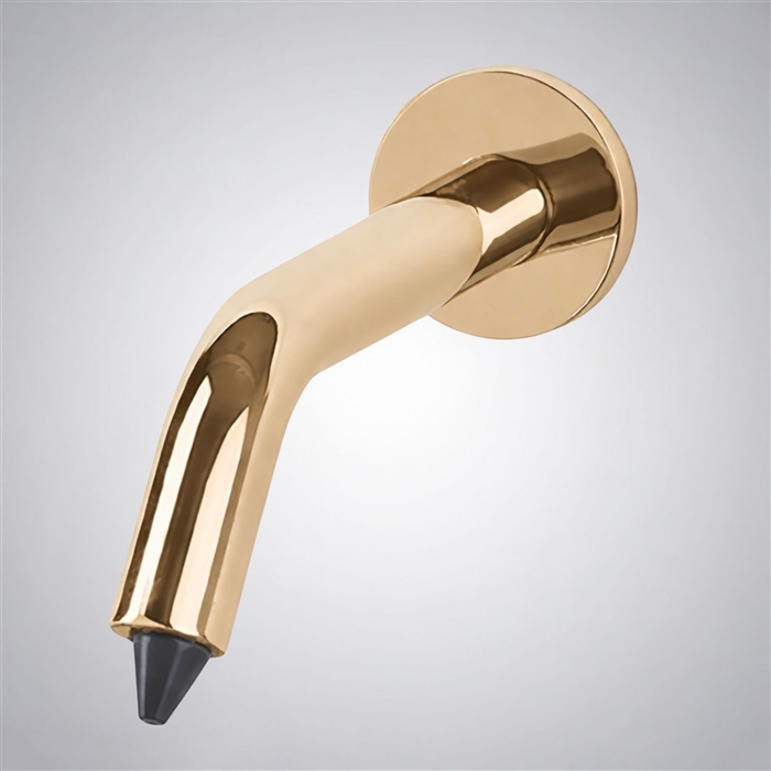 BathSelect Lano Contemporary Style Wall Mount Champagne Finish Commercial Automatic Soap Dispenser