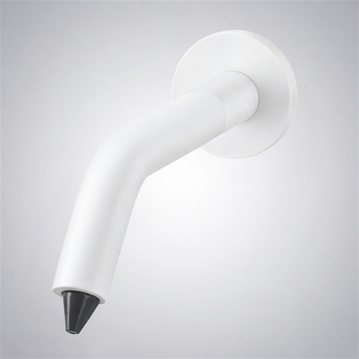 BathSelect Lano Edition Matte White Luxury Touchless Soap Dispenser