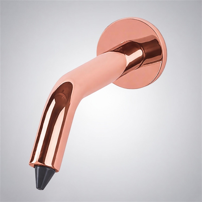 BathSelect Lano Contemporary Style Wall Mount Rose Gold Finish Commercial Automatic Soap Dispenser