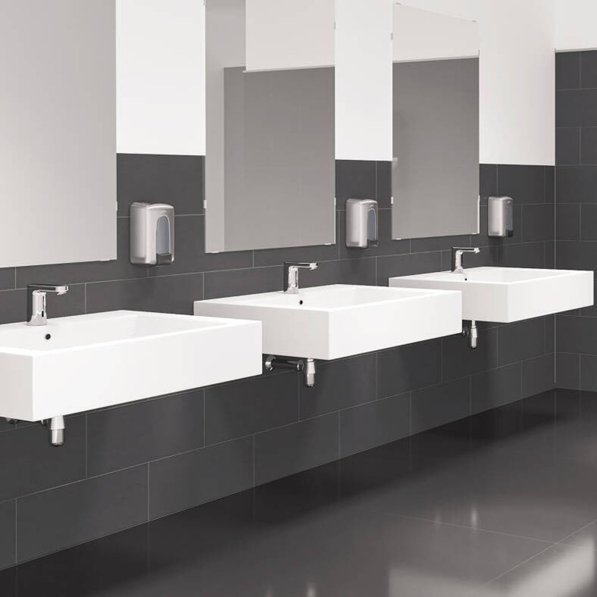 Commercial Chrome Sensor Faucet