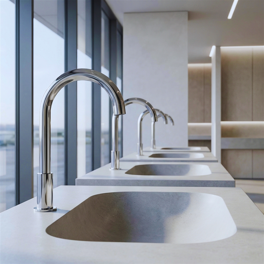 Gold sensor faucet and soap dispenser system
