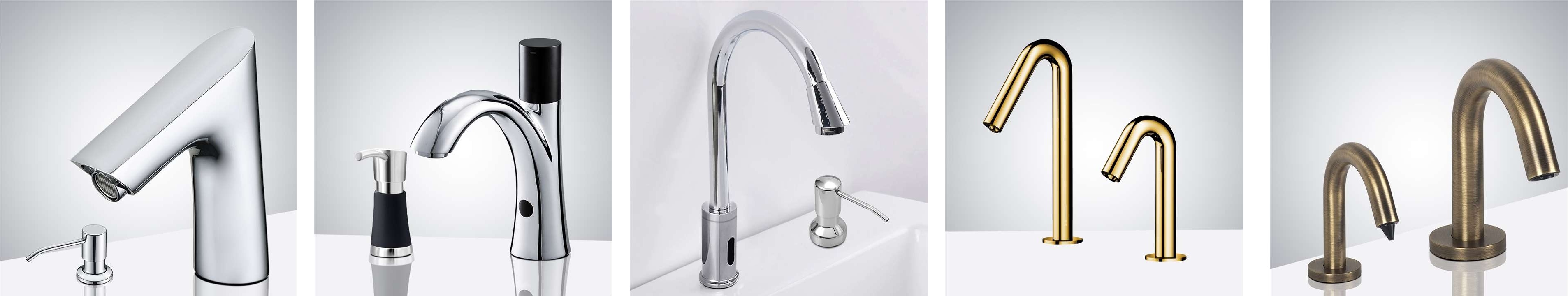 Matte black faucet close-up