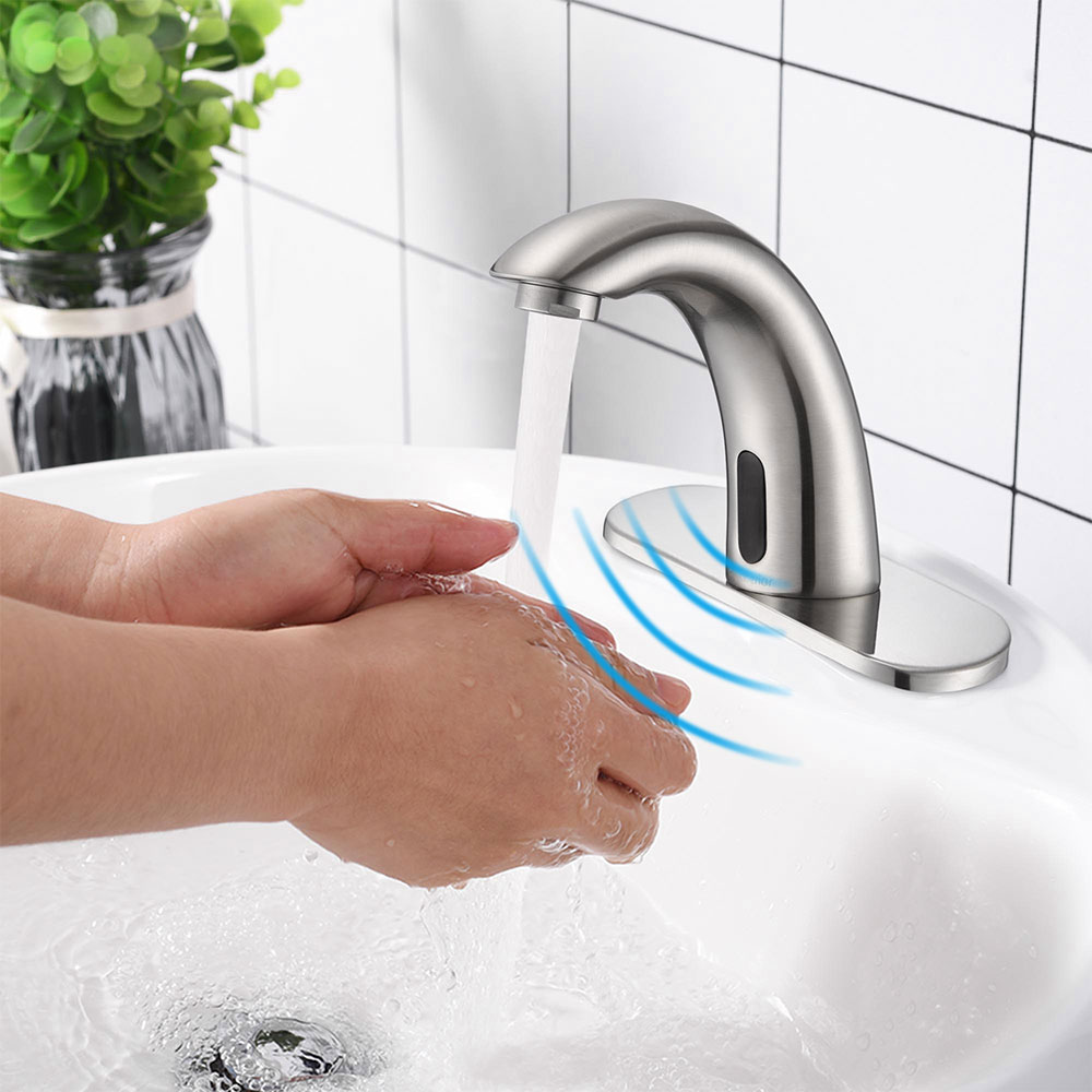 Lima-Commercial-Brushed-Nickel-Automatic-Faucet