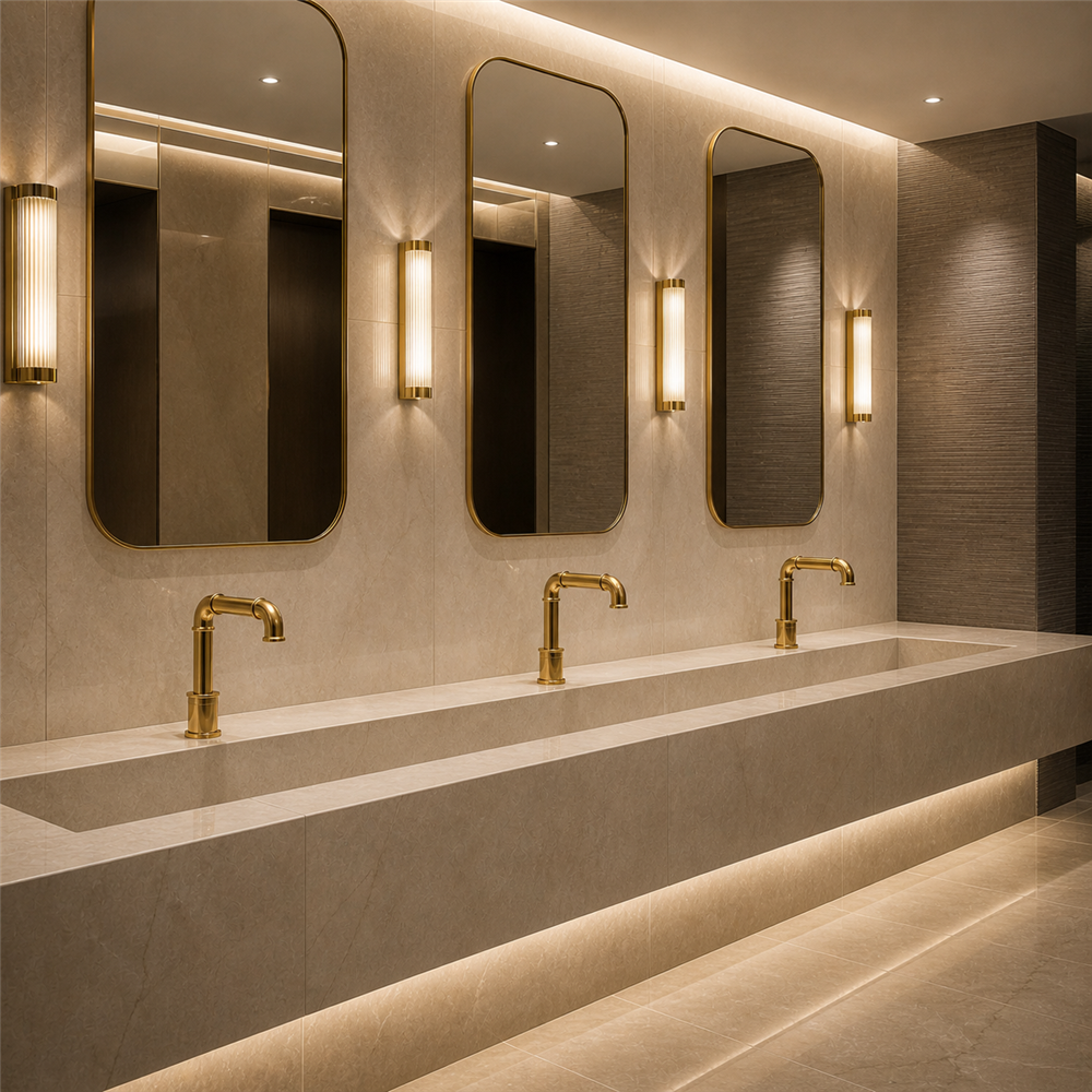 Fontana Reno Commercial Gold Automatic Sensor Hands Free Faucet