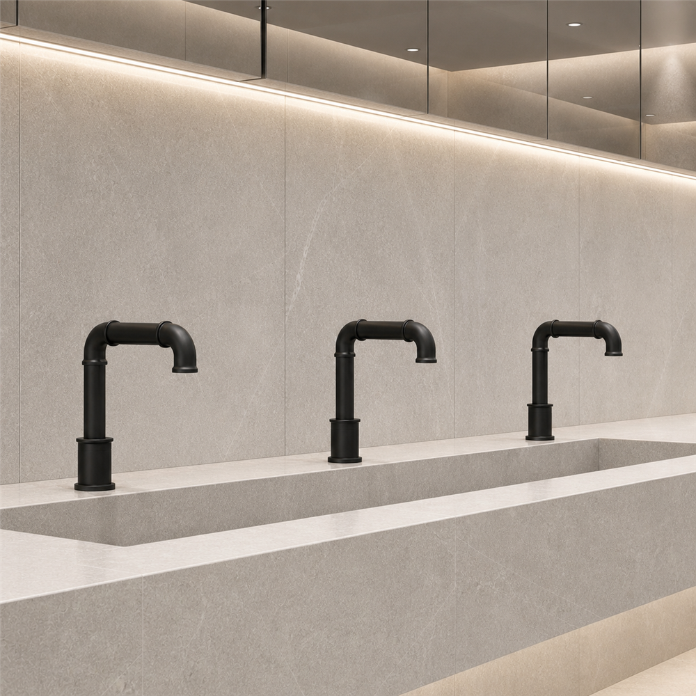 Fontana Reno Commercial Matte Black Automatic Hands Free Smart Sensor Faucet