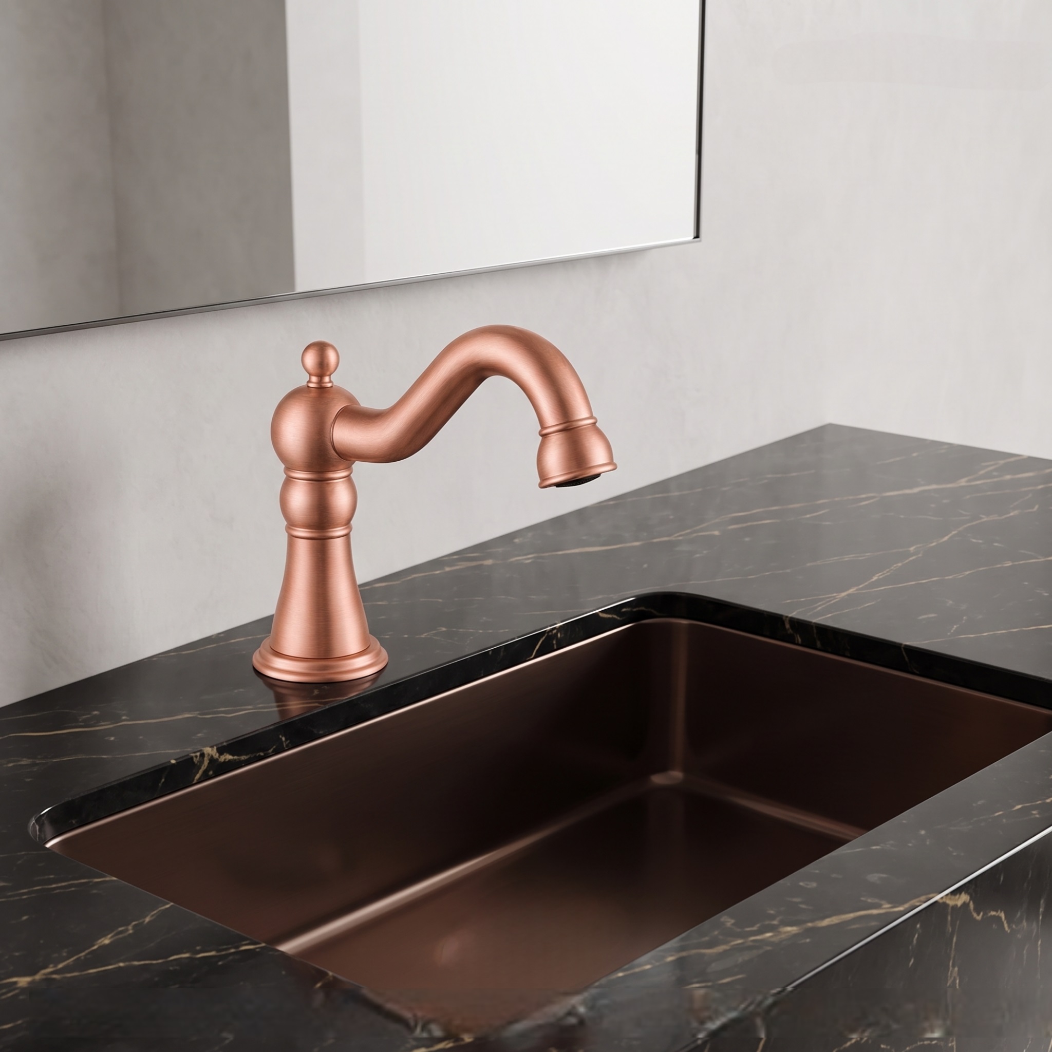 FS-1095RG — Fontana Commercial Rose Gold Automatic Sensor Hands Free Faucet