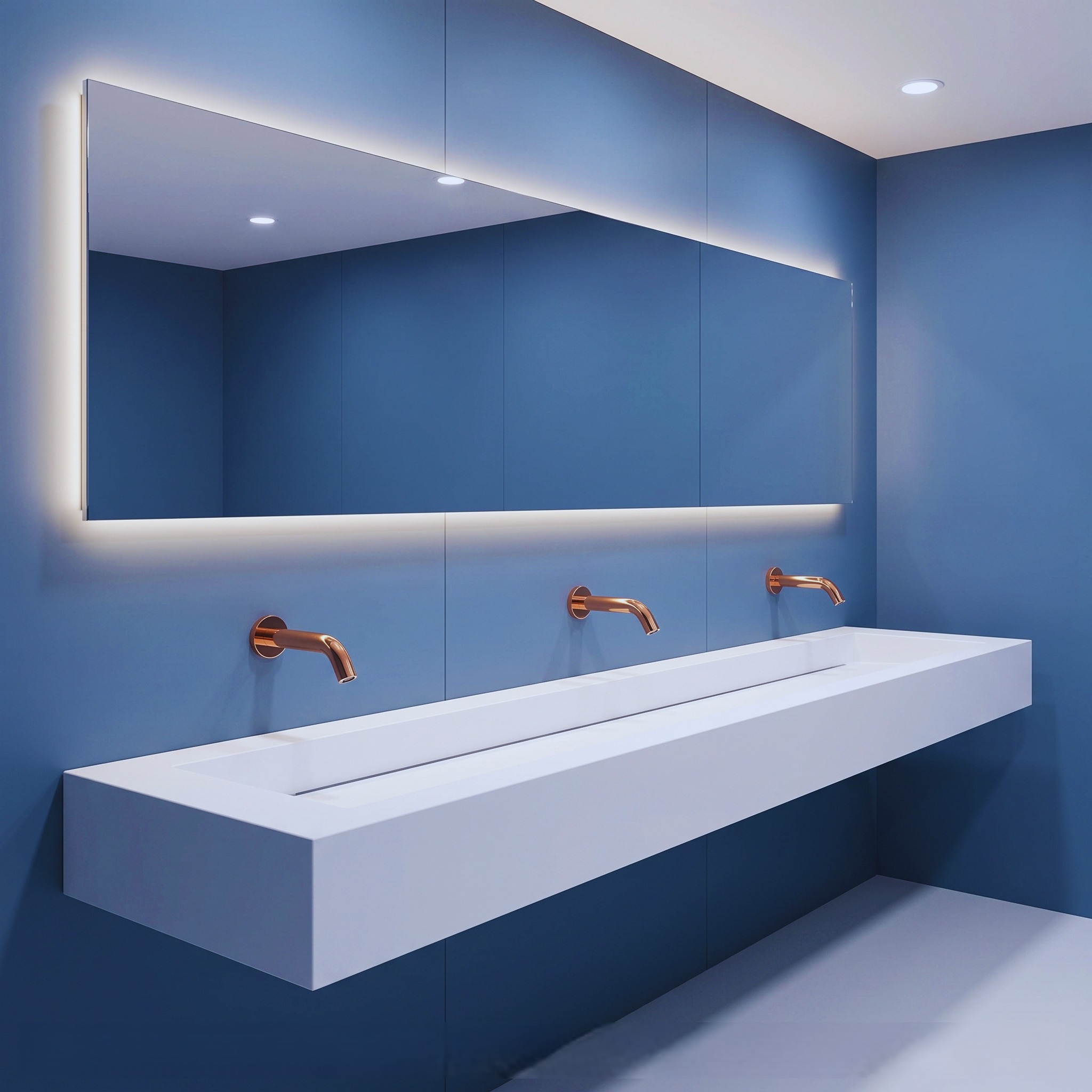 FS-MS-0722 — Fontana Rose Gold Wall Mounted Automatic Sensor Faucet