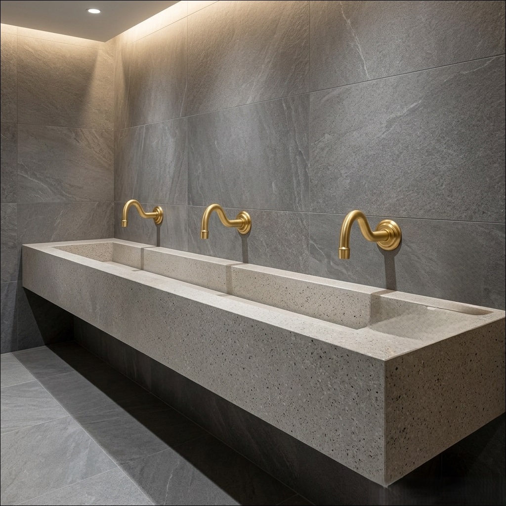 Fontana AquaVolt Sense Automatic Sensor Bathroom Faucet Champagne Finish � FS10003CP