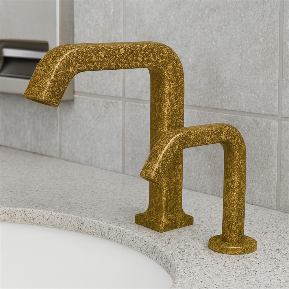 Fontana AuraClean Granite Champagne 2 in 1 Sensor Faucet and Soap Dispenser