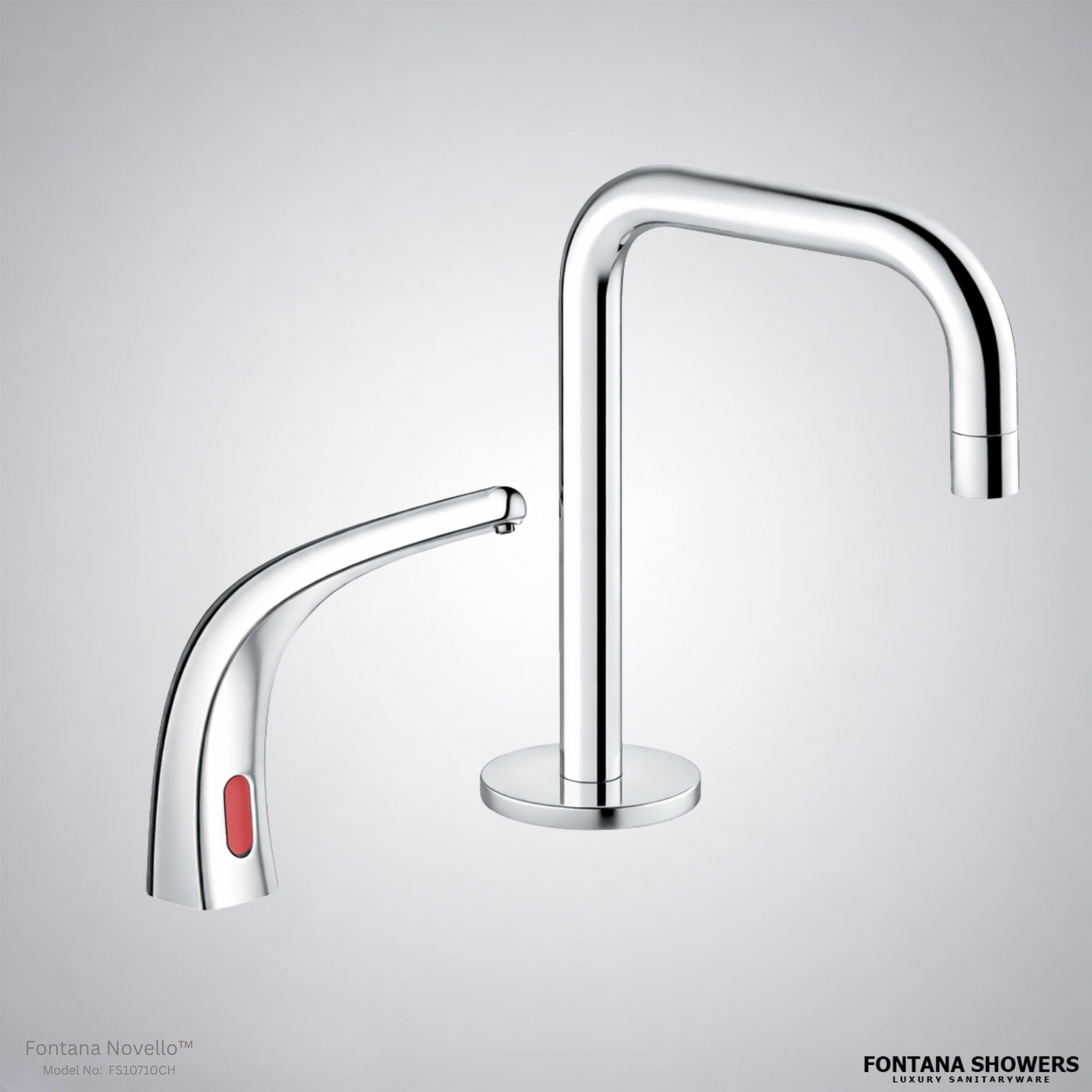 Fontana FS10710 Chrome Touchless Faucet & Soap Dispenser Set