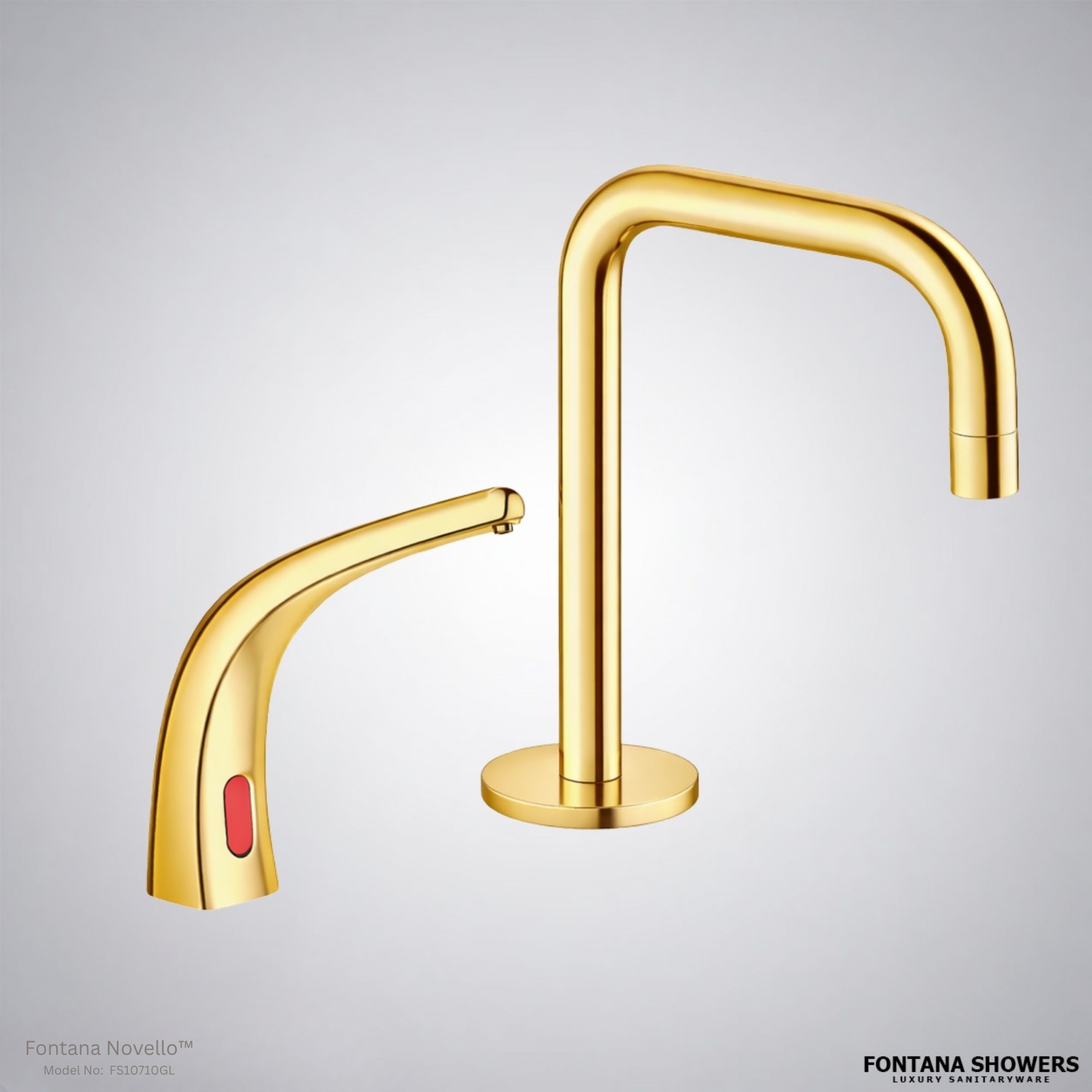 Fontana FS10710 Gold Touchless Faucet & Soap Dispenser Set