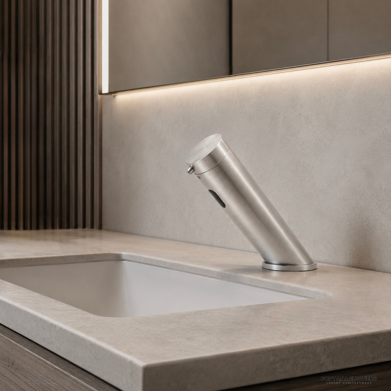 Fontana Nexaryn Series Brushed Nickel Touchless Soap Dispenser