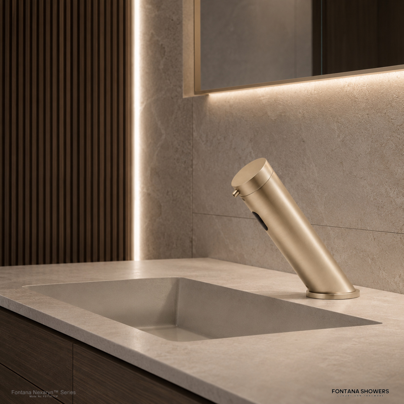 Fontana Nexaryn Series Champagne Touchless Soap Dispenser