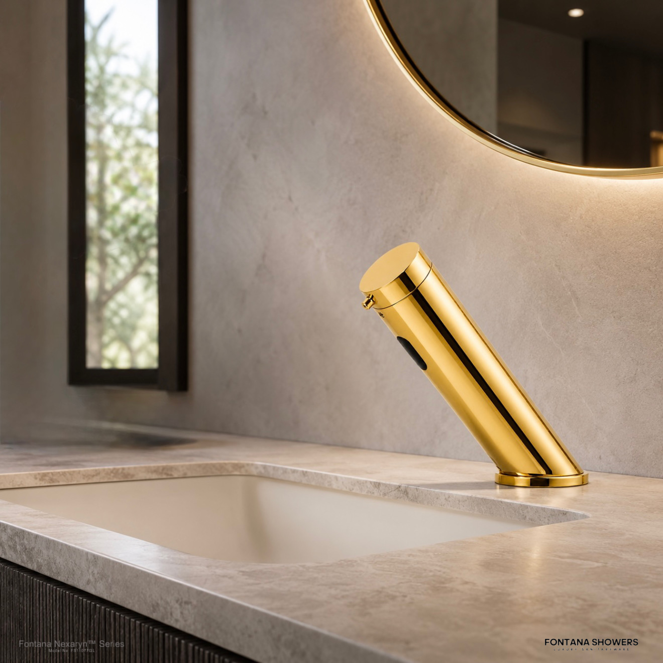 Fontana Nexaryn Series Gold Touchless Soap Dispenser