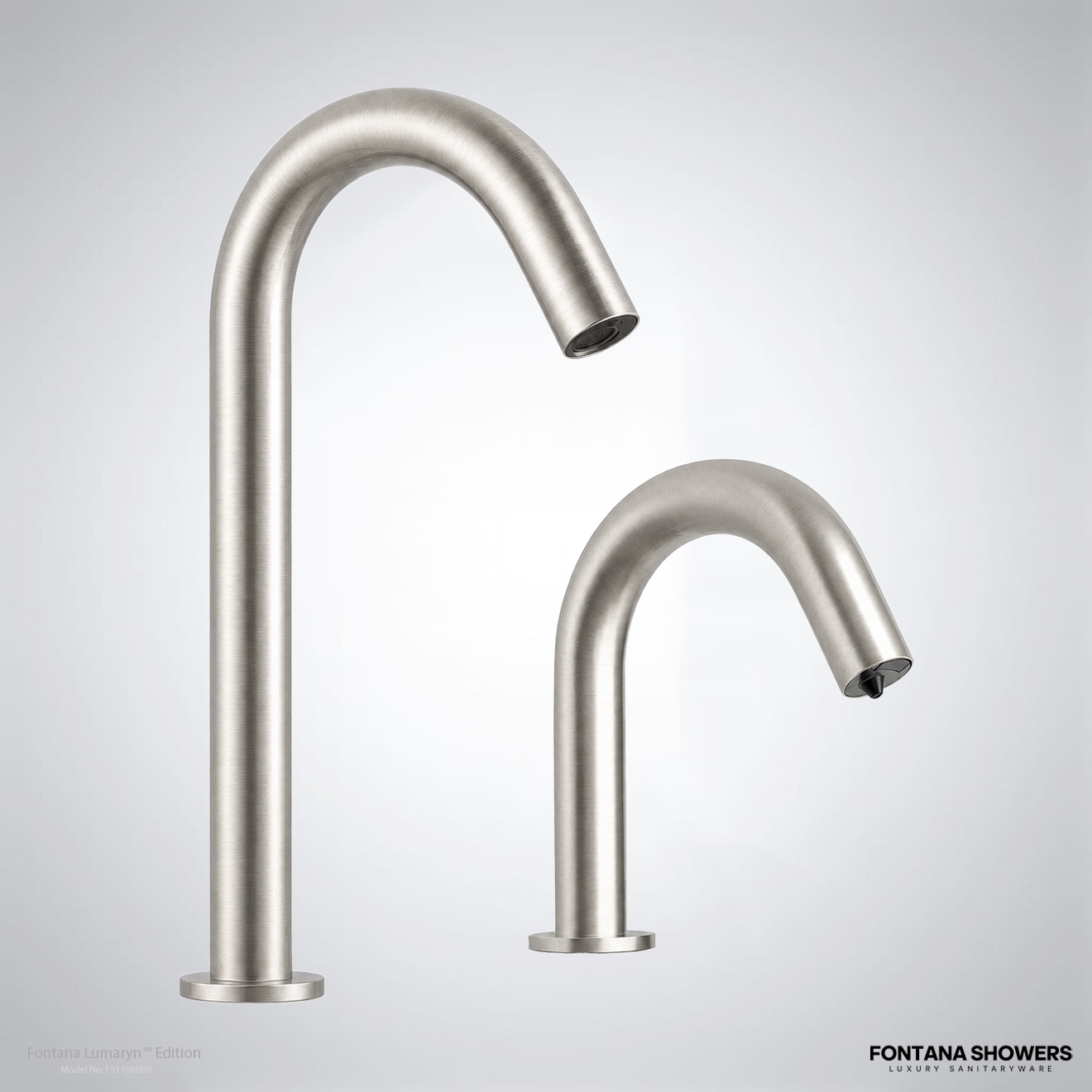 Fontana Lumaryn Edition Brushed Nickel Touchless Faucet with Soap Dispenser