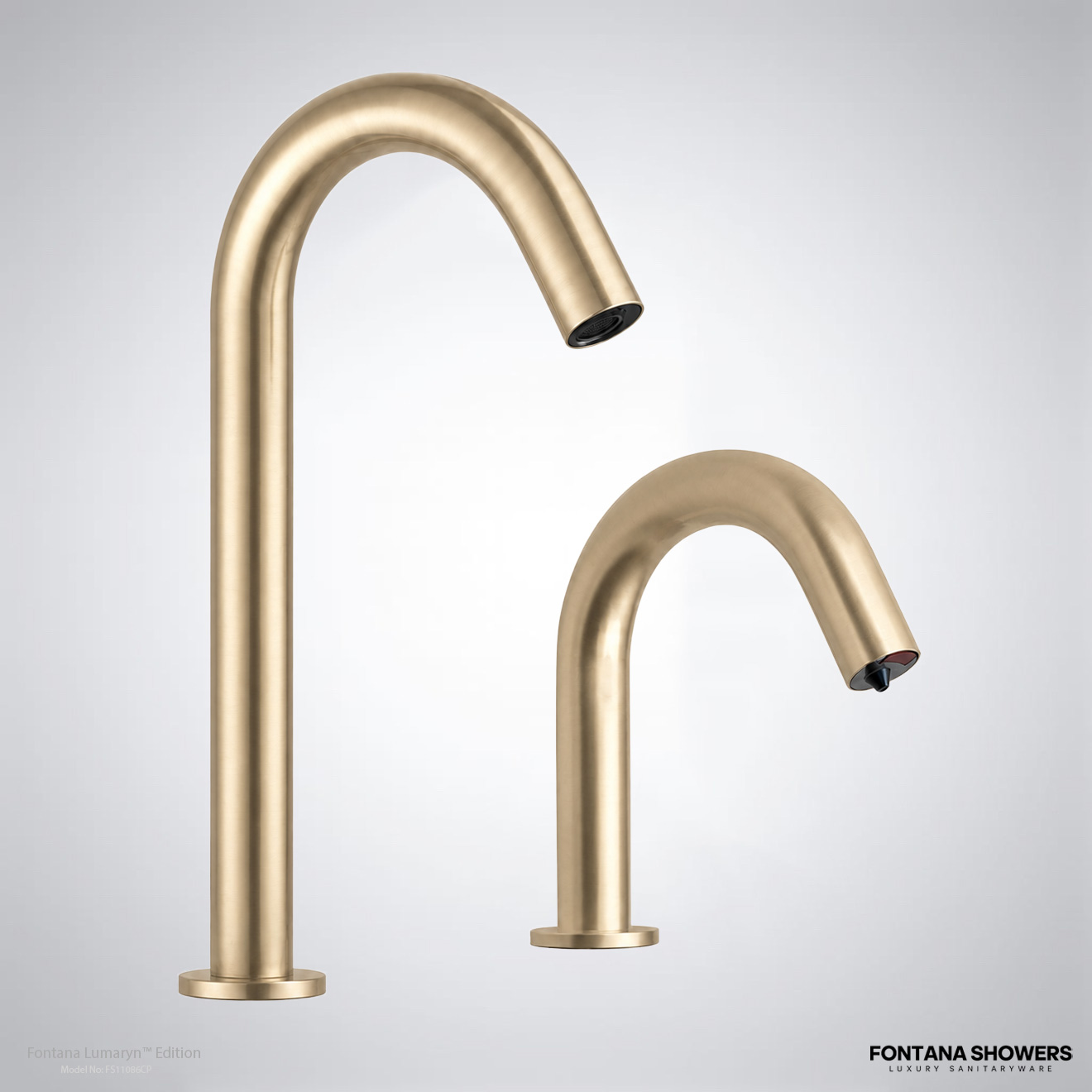 Fontana Lumaryn Edition Champagne Touchless Faucet with Soap Dispenser