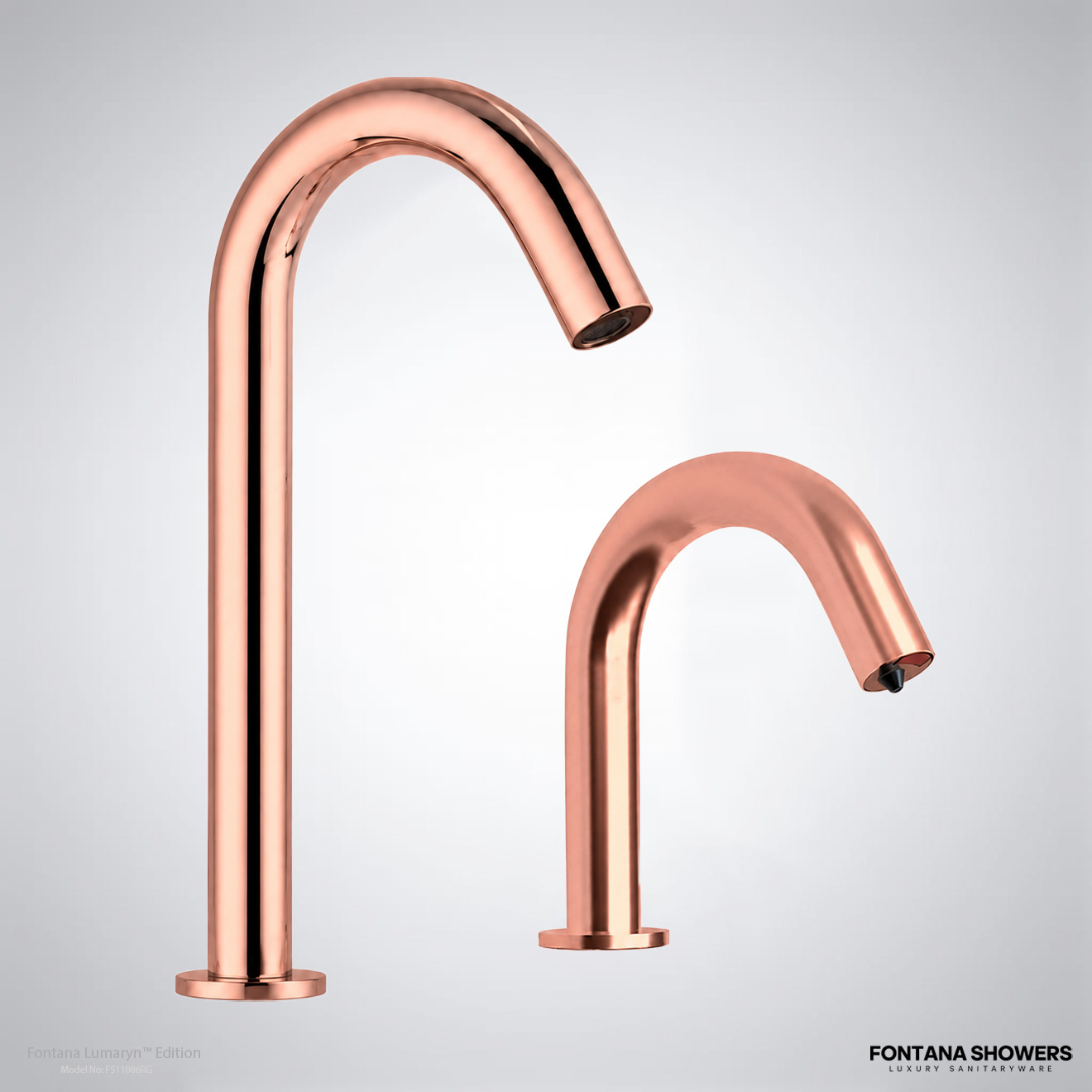 Fontana Lumaryn Edition Rose Gold Touchless Faucet with Soap Dispenser