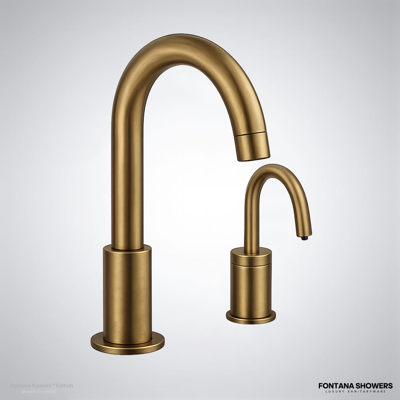 Fontana FS11095 Antique Brass Touchless Faucet Collection