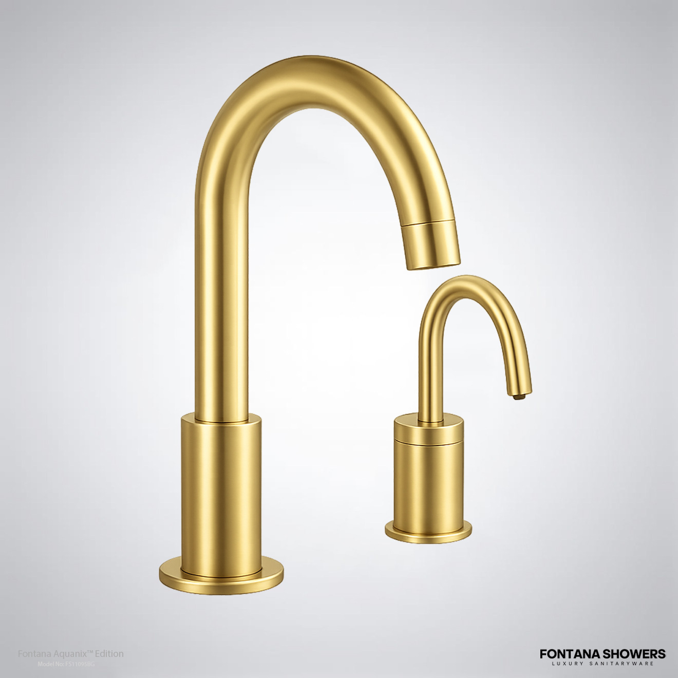 Fontana FS11095 Brushed Gold Touchless Faucet Collection