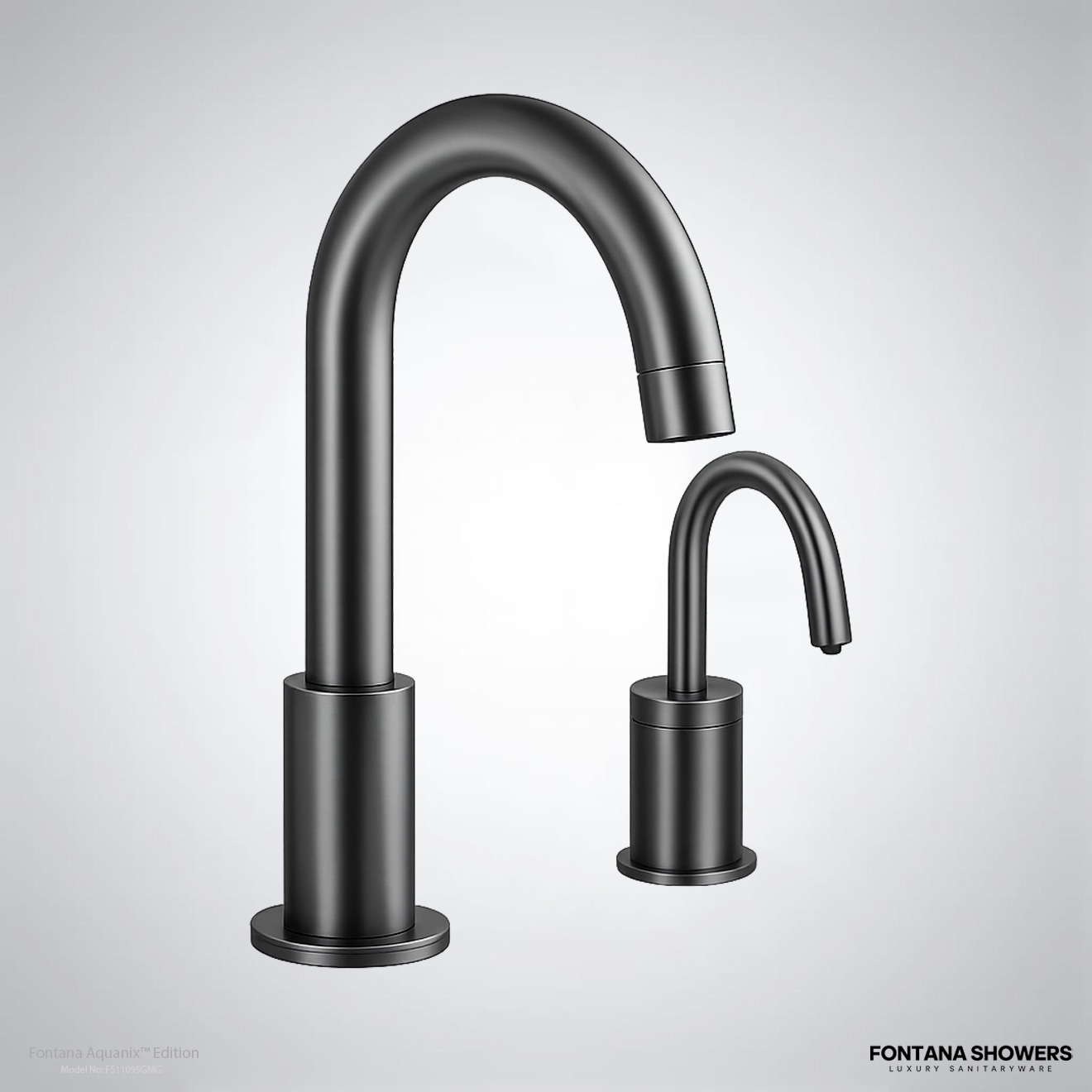 Fontana FS11095 Gun Metal Gray Touchless Faucet Collection