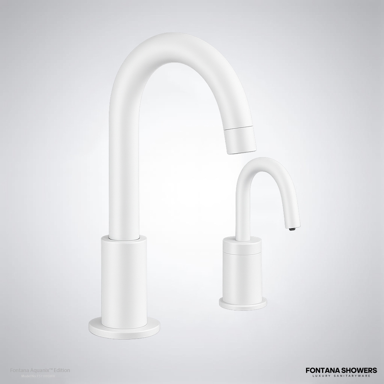 Fontana FS11095 Matte White Touchless Faucet Collection