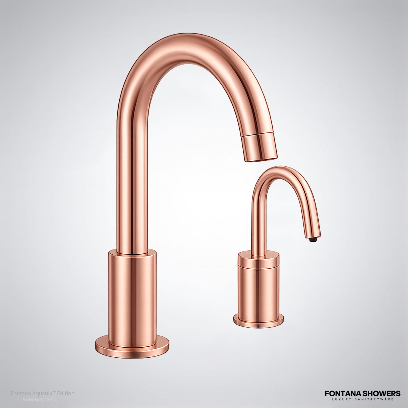 Fontana FS11095 Rose Gold Touchless Faucet Collection