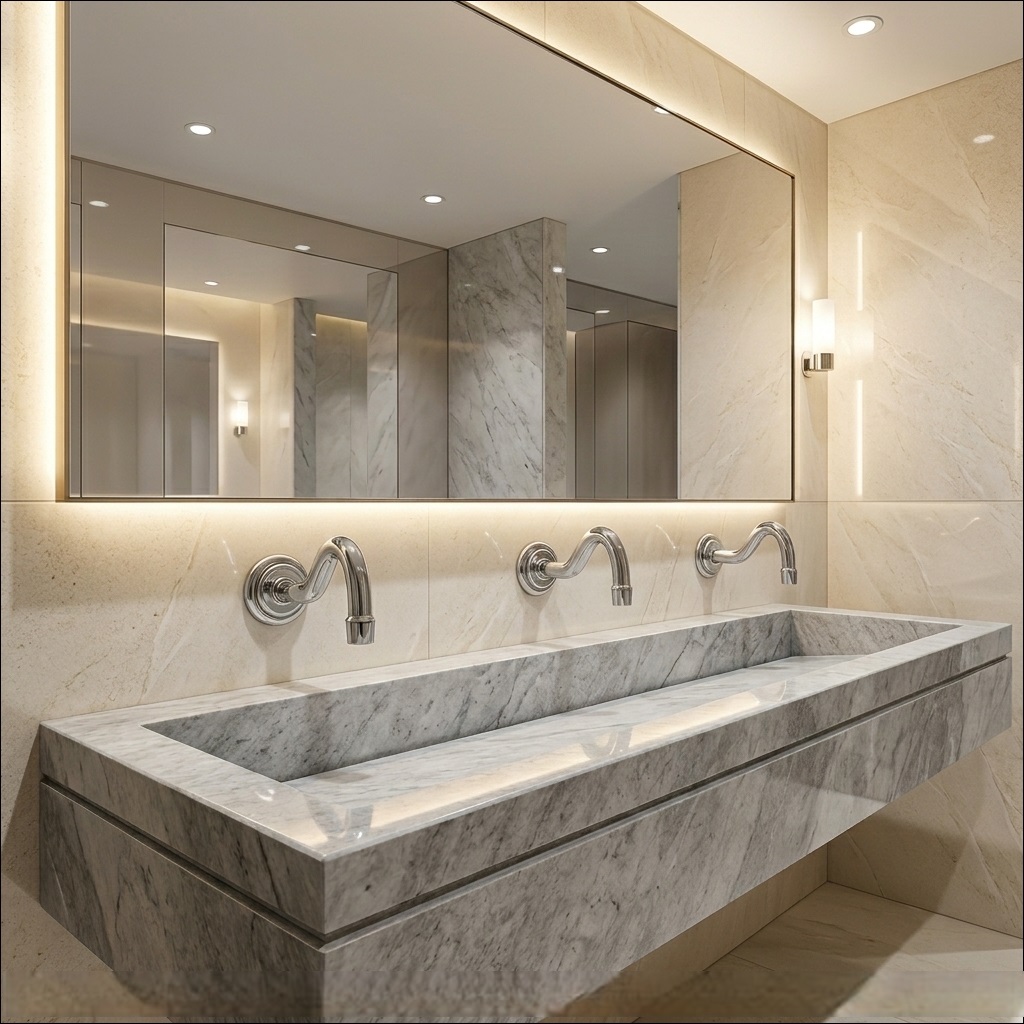 Fontana Antique Commercial Automatic Wall Mount Brushed Nickel Sensor Bathroom Faucet — FS1109AN