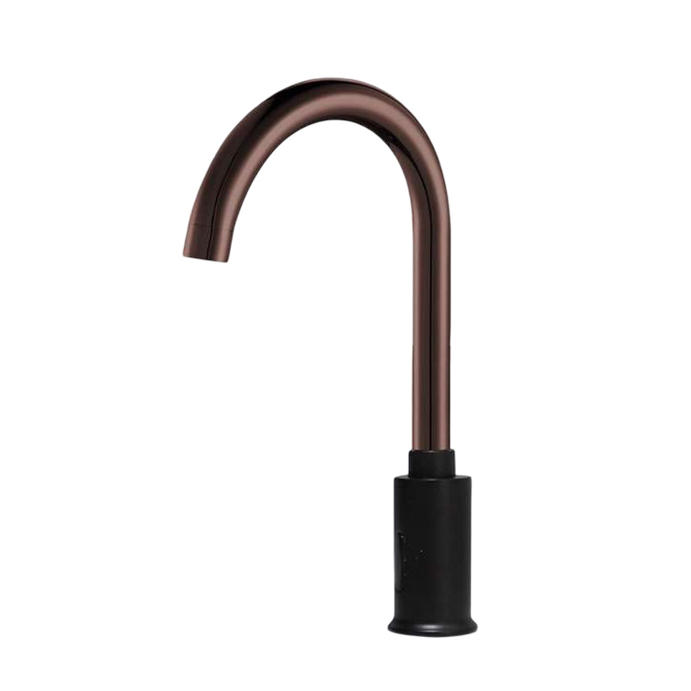 Fontana Milan Oil Rubbed Bronze/Black Goose Neck Commercial Automatic Sensor Faucet