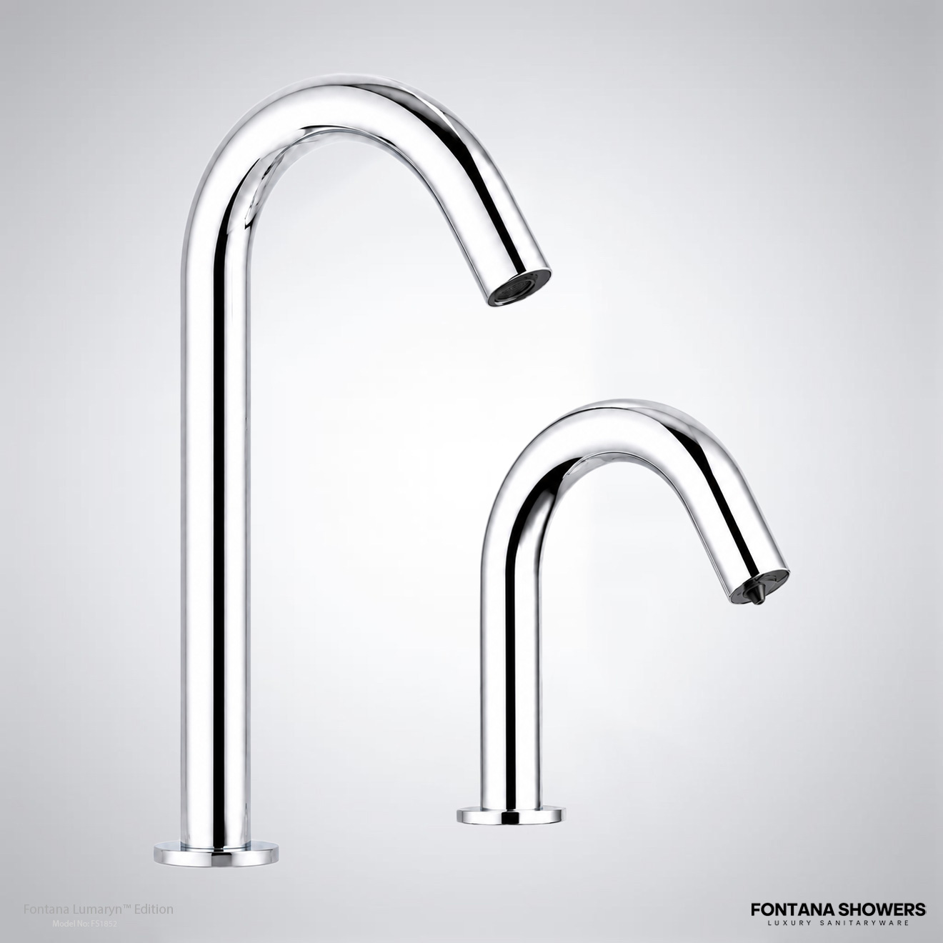 Fontana Carpi Motion Sensor Faucet and Automatic Soap Dispenser for Restrooms in Chrome