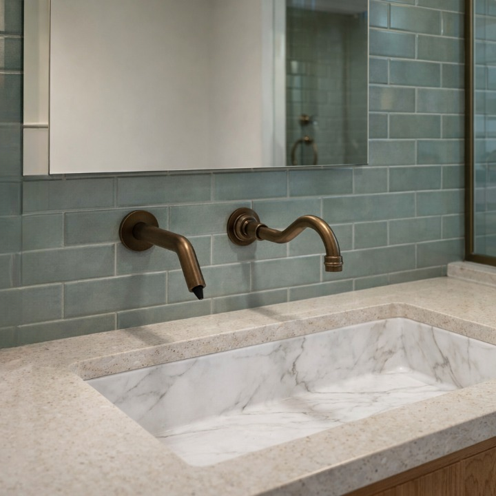 Fontana NexaSense Oil Rubbed Bronze Two-Hole Touchless Faucet With Dispenser