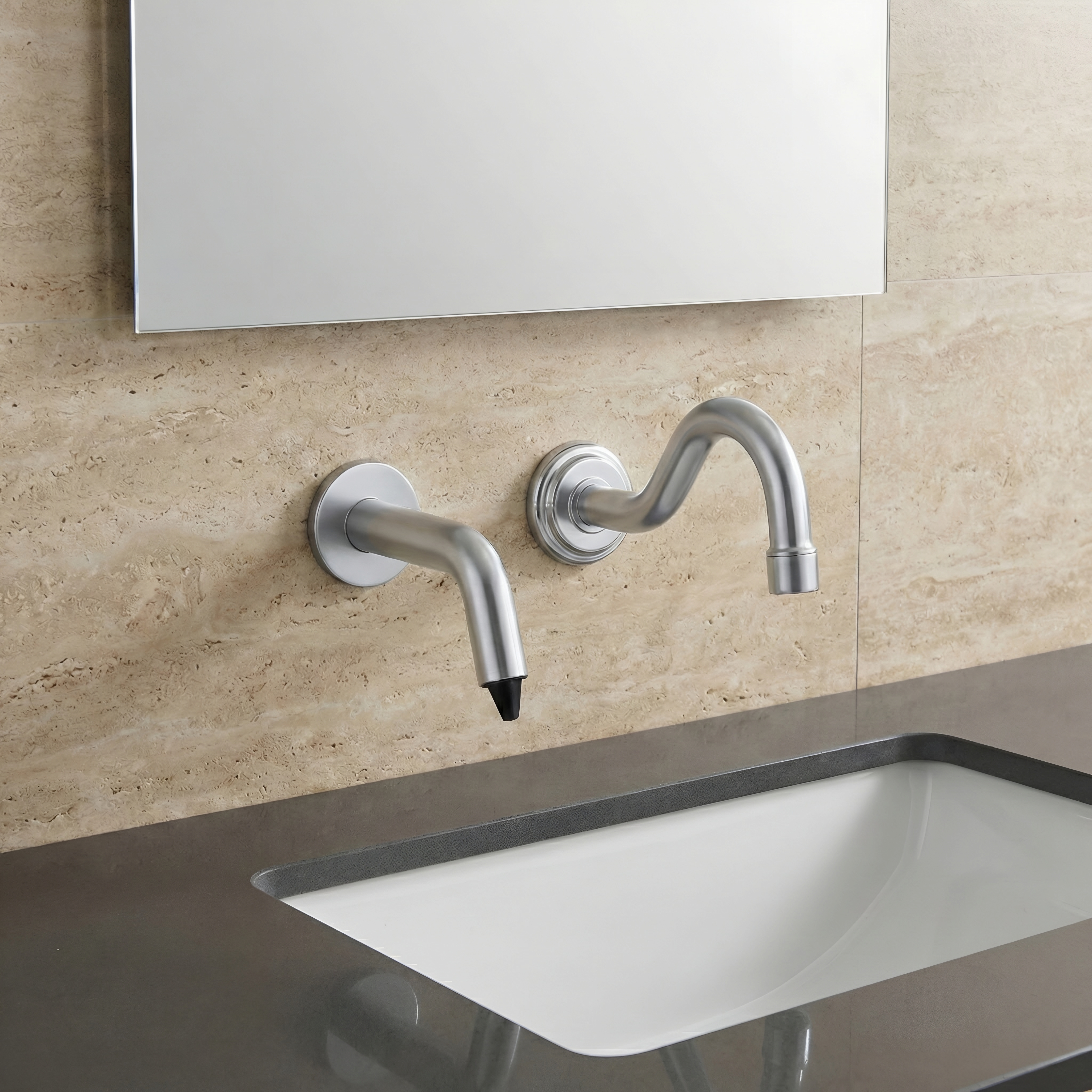 Fontana SmartRinse Chrome Touchless Faucet With Dispenser