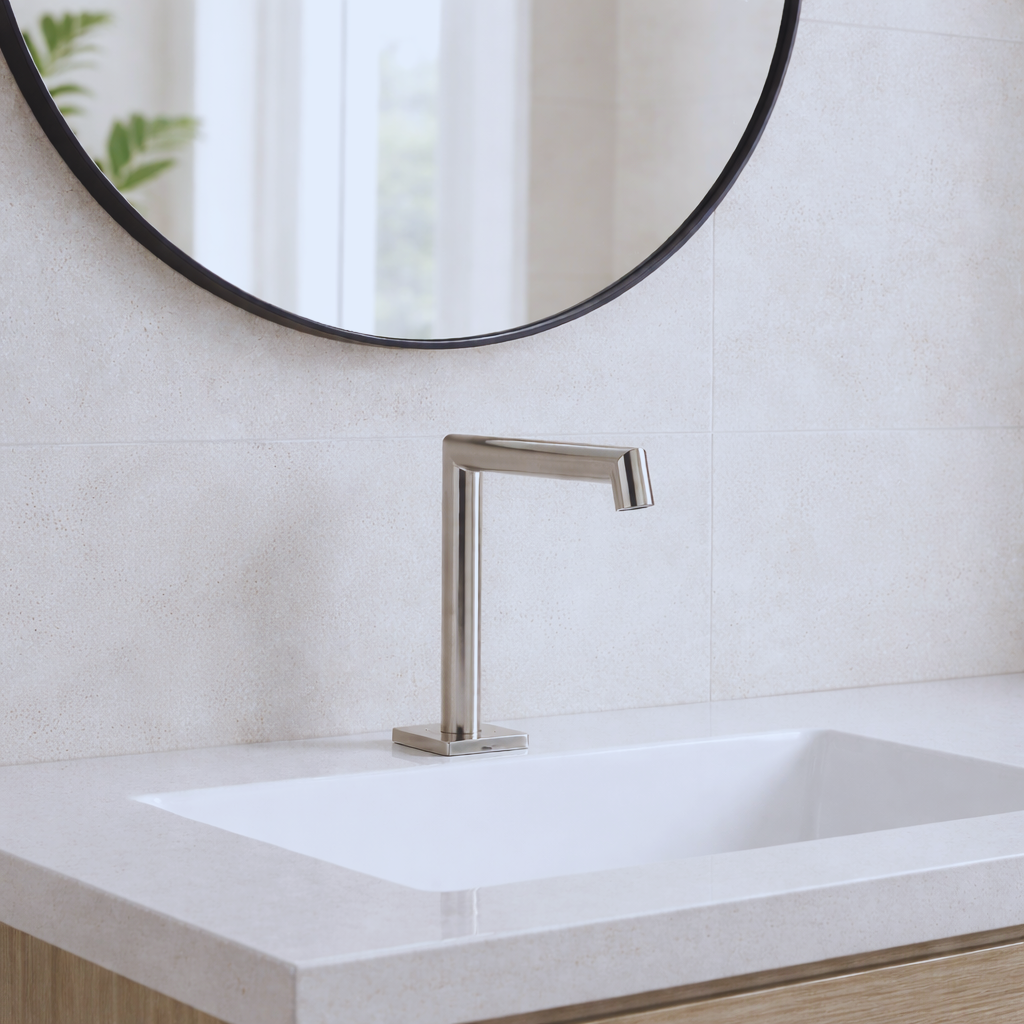 Fontana FlowSense Edition Brushed Nickel Smart Touchless Bathroom Faucet