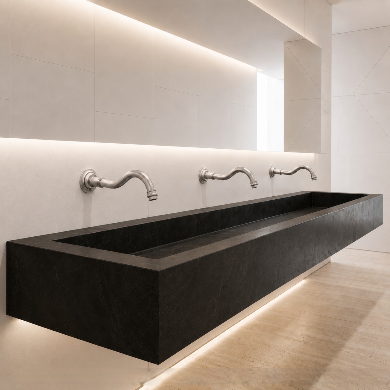 FS20142BN-002 � Fontana SmartWall Line Brushed Nickel Luxury Touchless Faucet