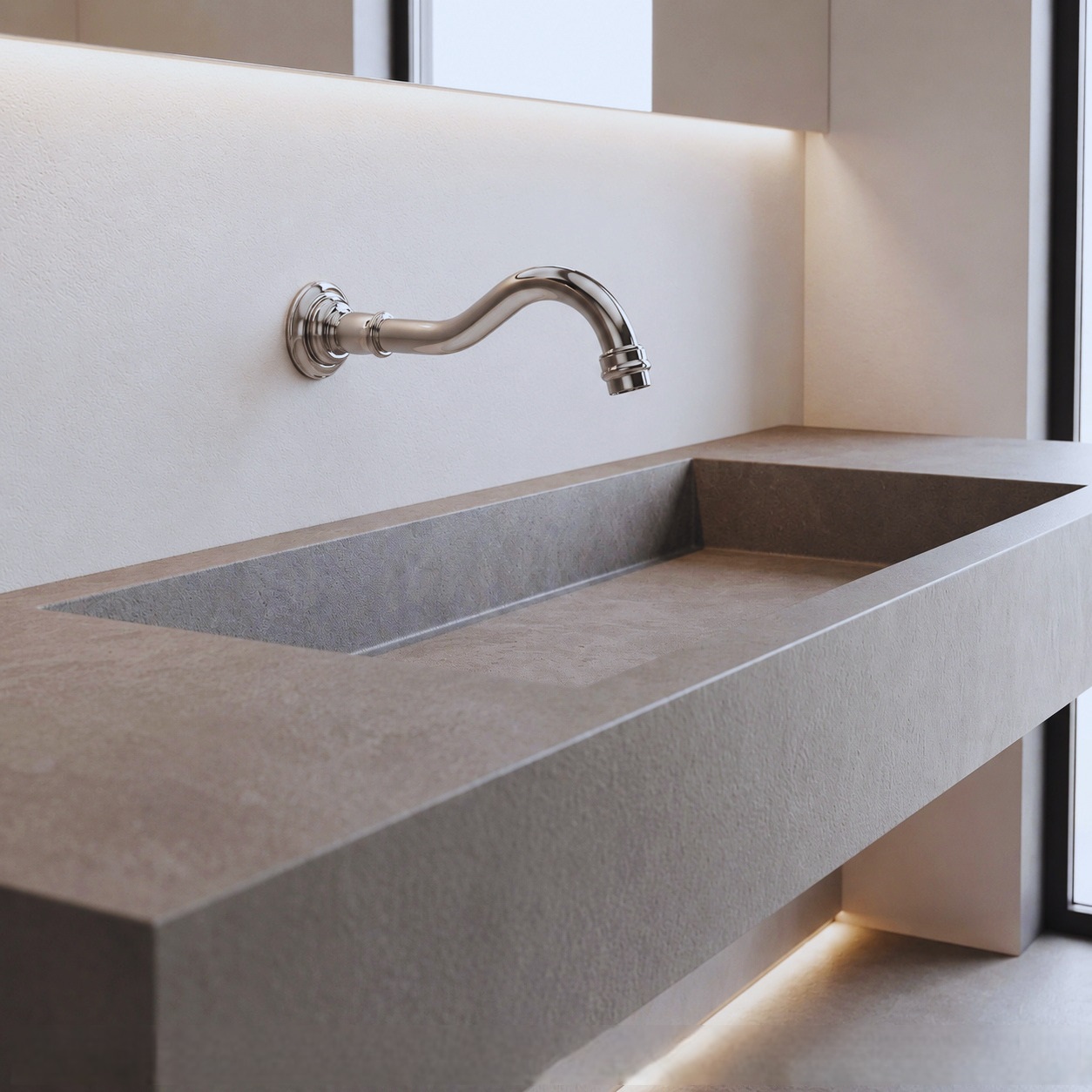 FS20142CH-001 � Fontana SmartWall Line Chrome Wall Mounted Touchless Faucet