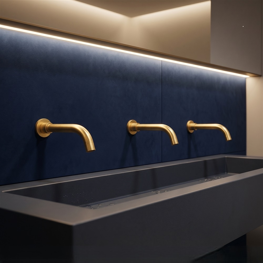 FontanaHalo AquaSense Edition Brushed Gold Touchless Faucet