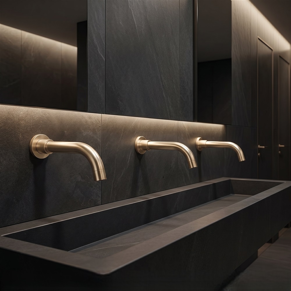 FontanaHalo AquaSense Edition Champagne Touchless Faucet