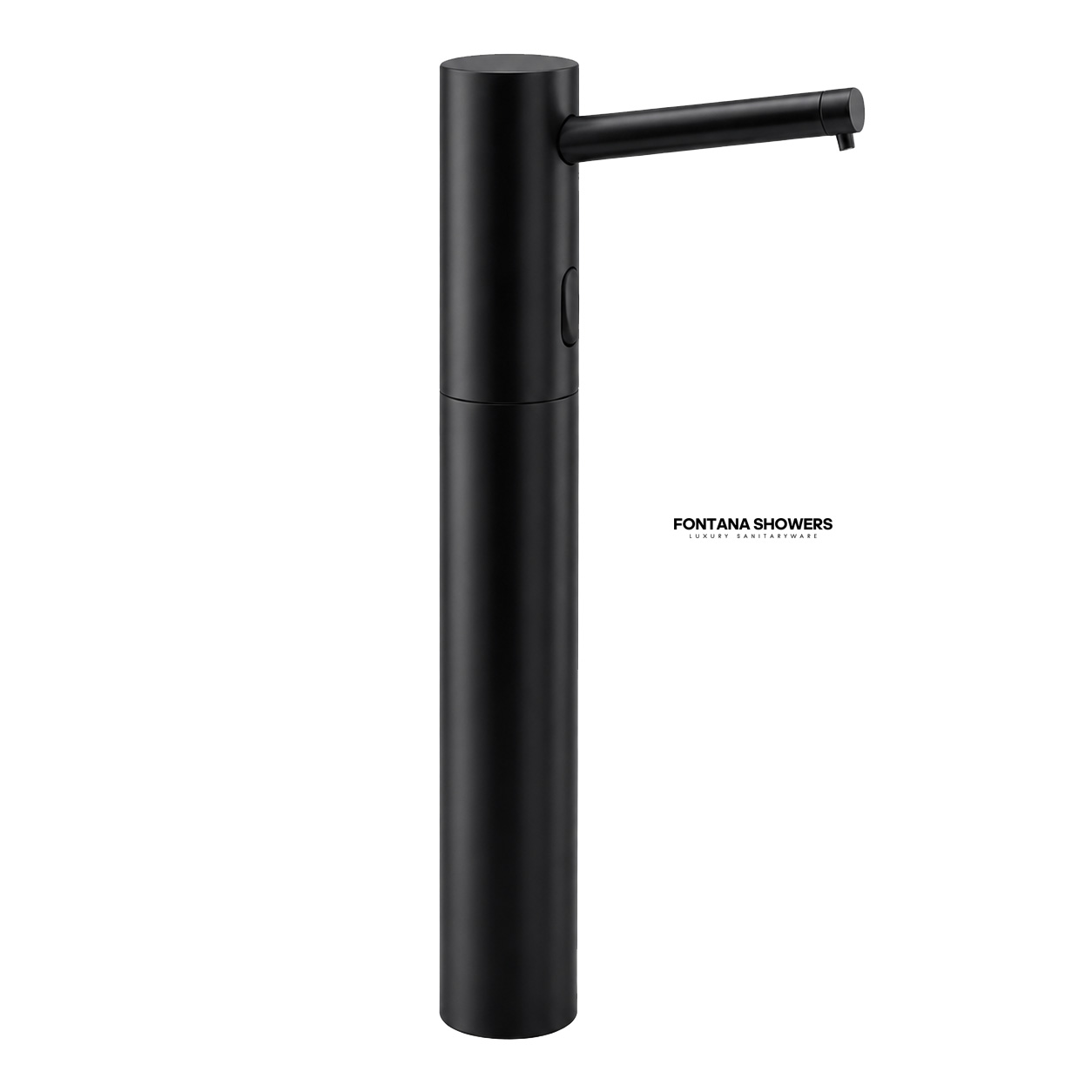 Fontana Geneva Matte Black Touchless Deck Mount Soap Dispenser