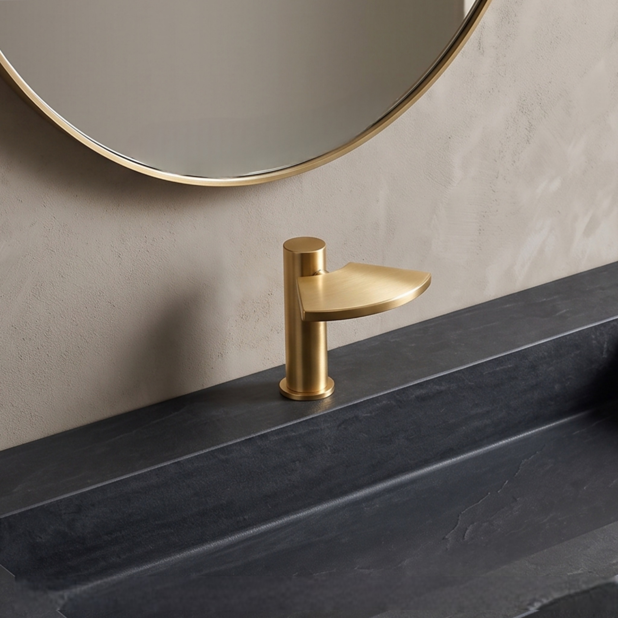 Fontana FS6108 Brushed Gold Deck Mounted Commercial Automatic Sensor Faucet