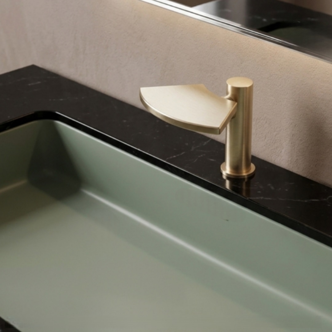 Fontana FS6108 Champagne Deck Mounted Commercial Automatic Sensor Faucet