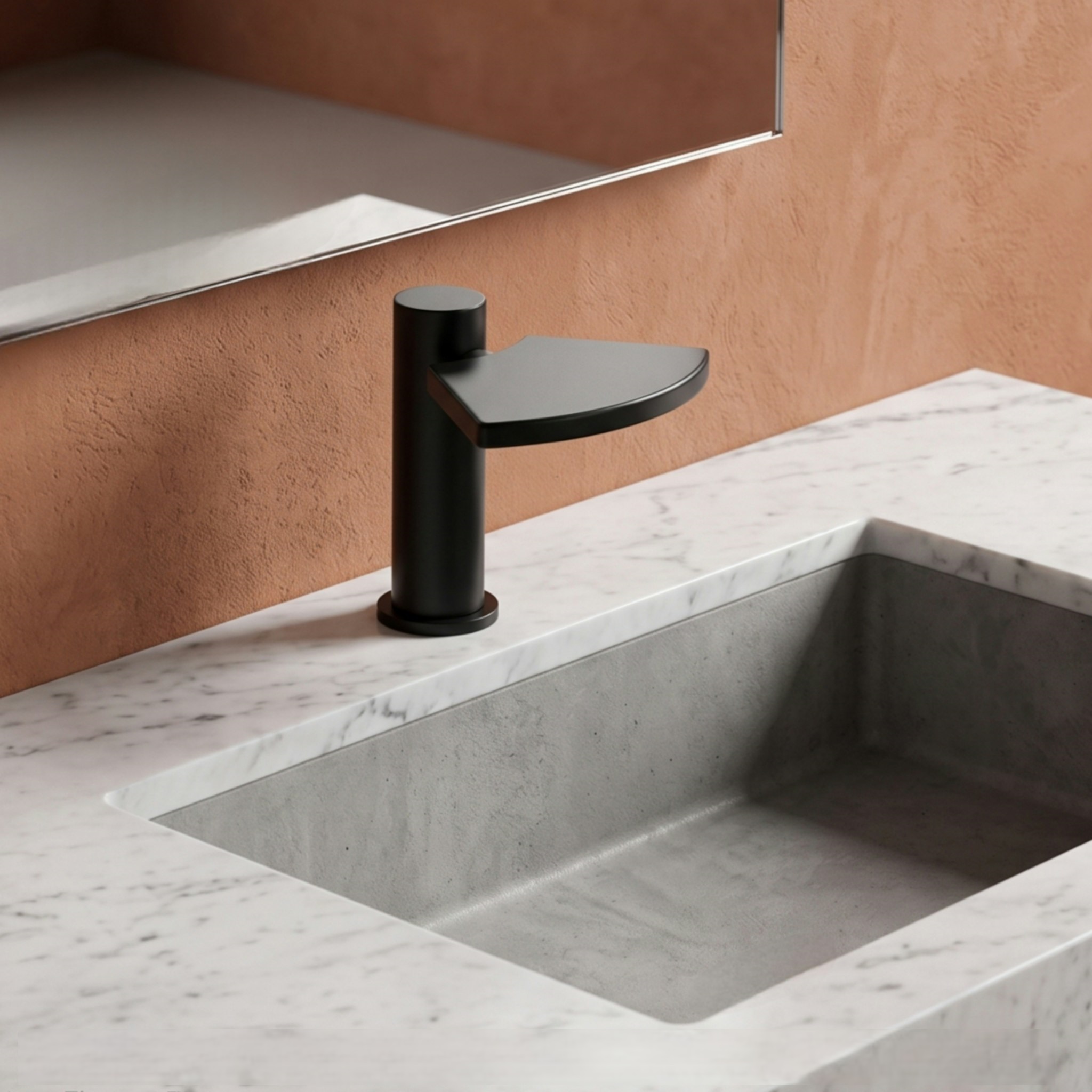 Fontana FS6108 Matte Black Deck Mounted Commercial Automatic Sensor Faucet