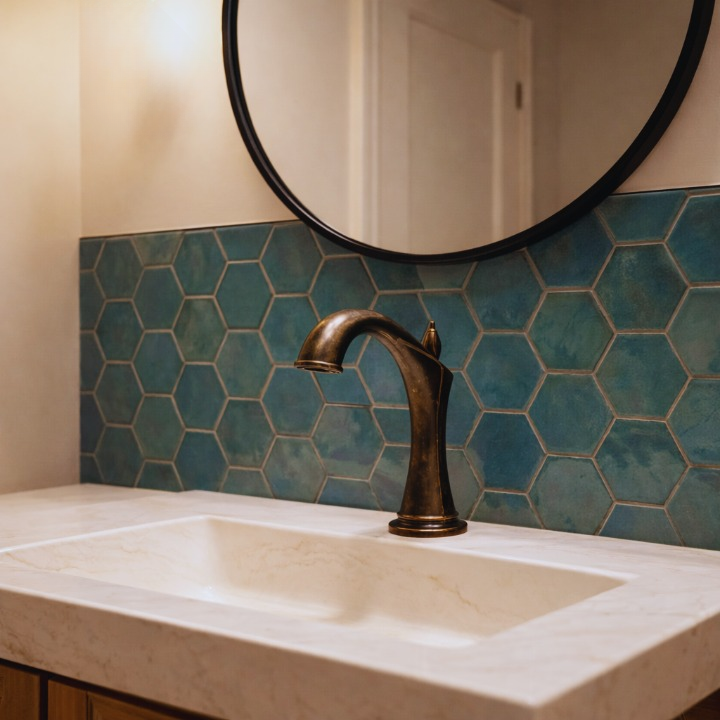 FontanaHelix SmartFlow Hammered Bronze Automatic Sensor Faucet