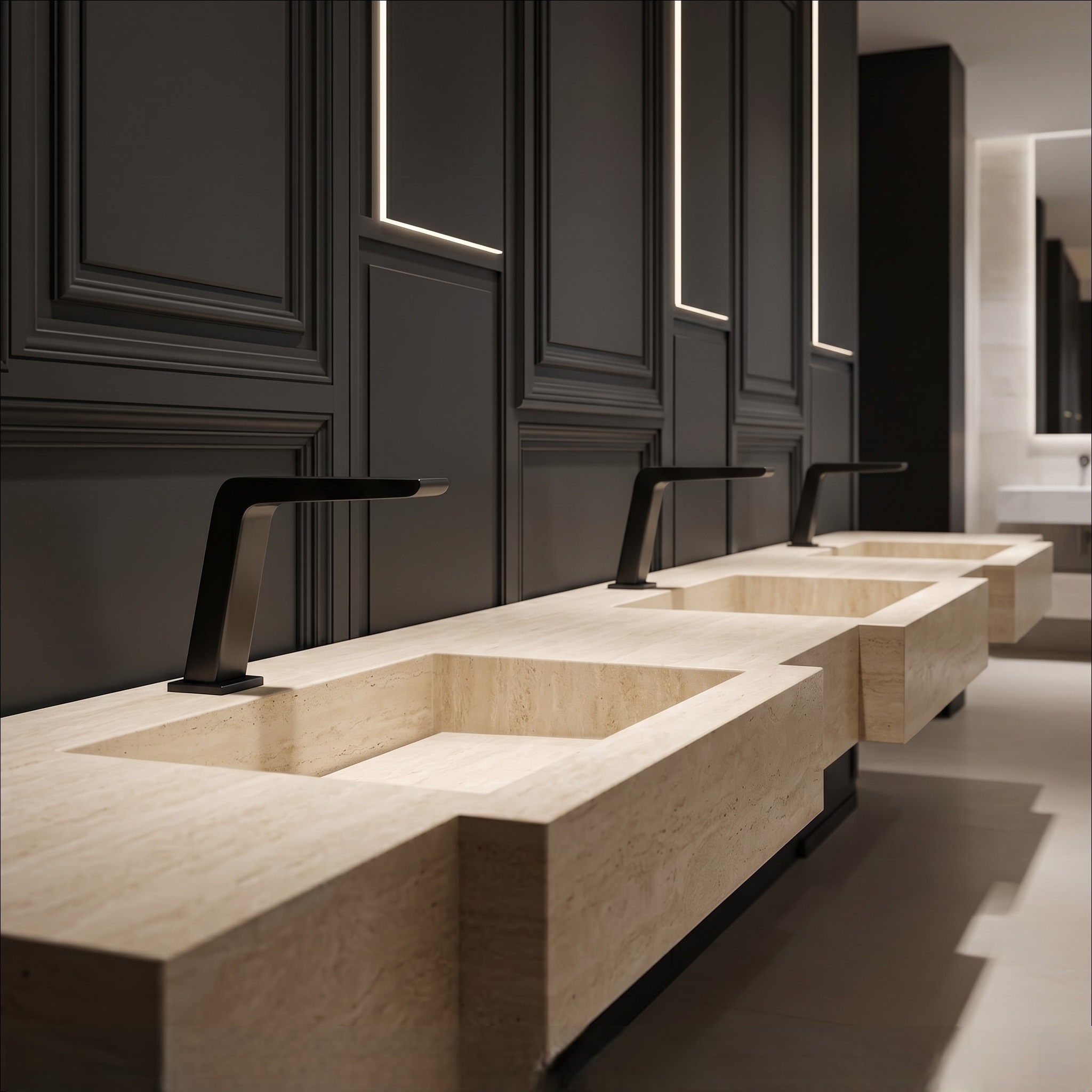Fontana Gioiosa Noir IR Black Touchless Faucet — FS8006BL