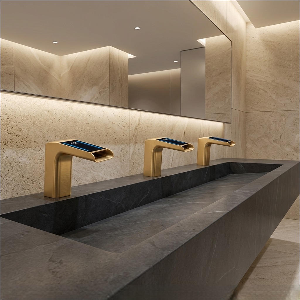 FontanaHydroSurge Brushed Gold Luxe Touchless Faucet — FS8033BG