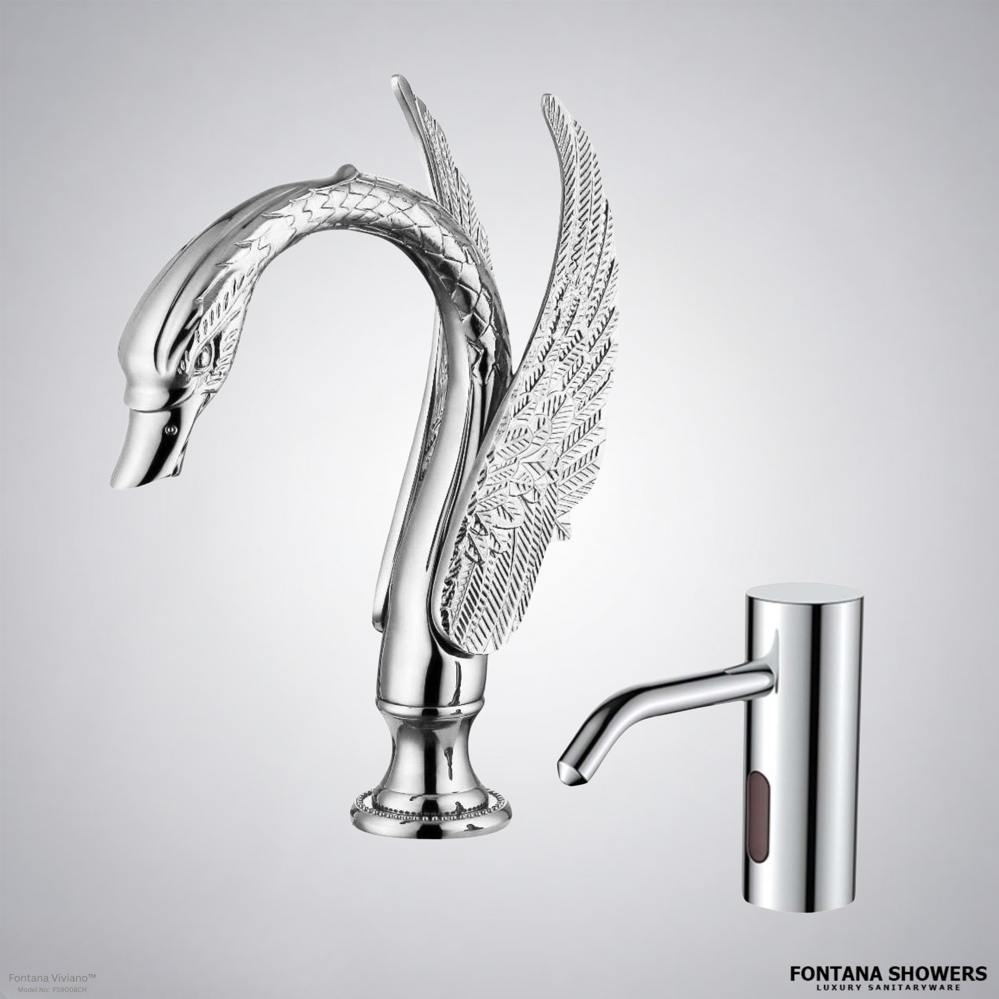Fontana Viviano Chrome Commercial Touchless Set