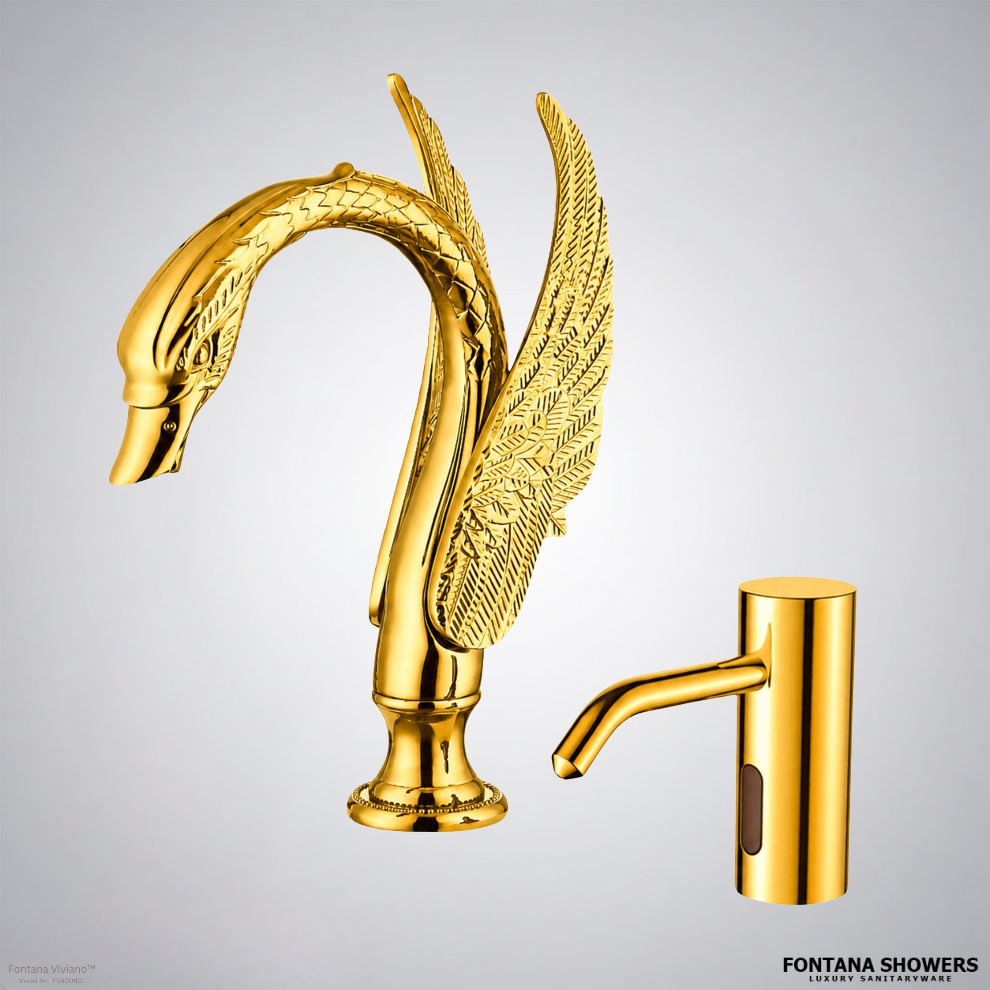 Fontana Viviano Gold Commercial Touchless Set