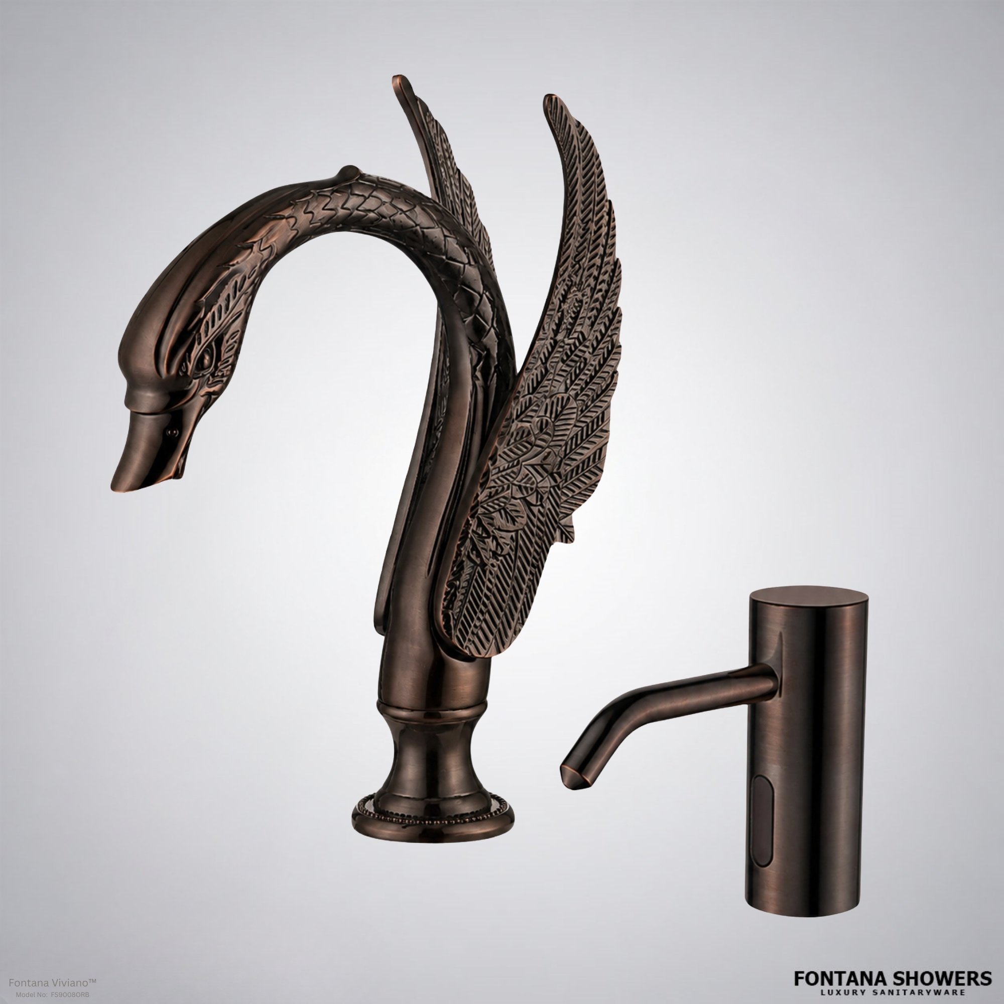 Fontana Viviano Oil Rubbed Bronze Commercial Touchless Set