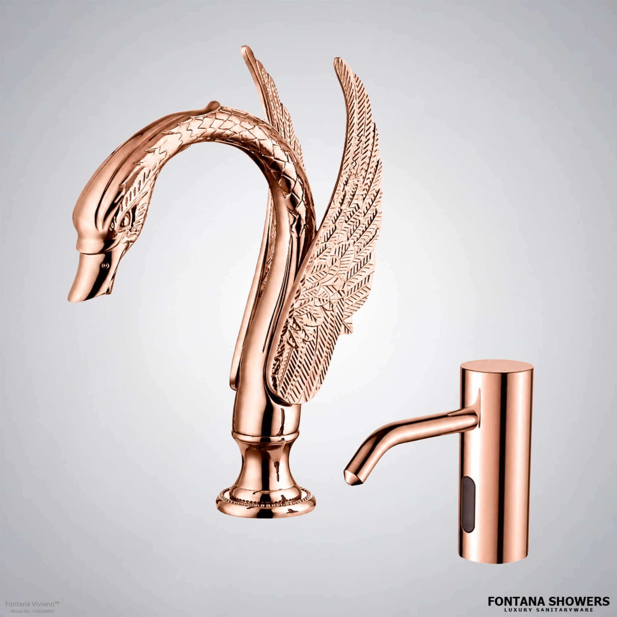 Fontana Viviano Rose Gold Commercial Touchless Set