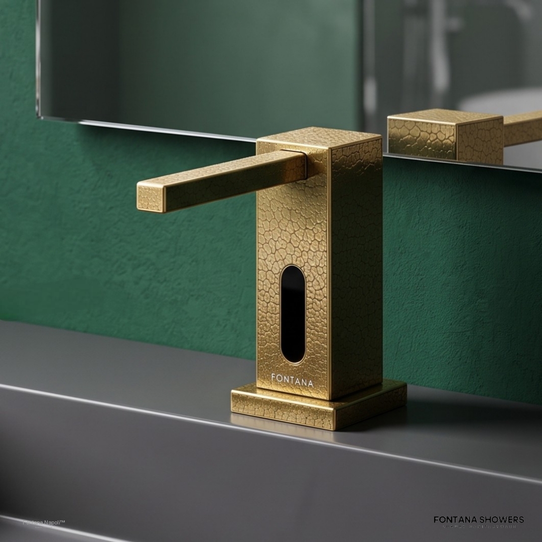 Fontana Light Antique Brass Touchless Liquid Soap Dispenser