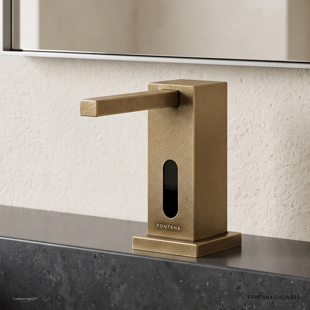 Fontana Medium Antique Bronze Touchless Liquid Soap Dispenser