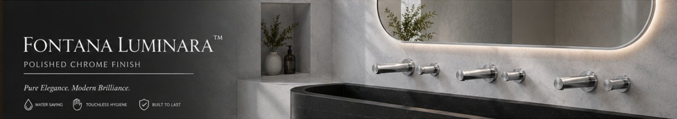 Fontana Luminaria Series architectural touchless restroom faucet